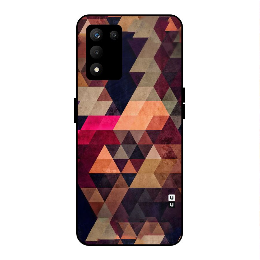 Abstract Beauty Triangles Metal Back Case for realme 9 5G SE
