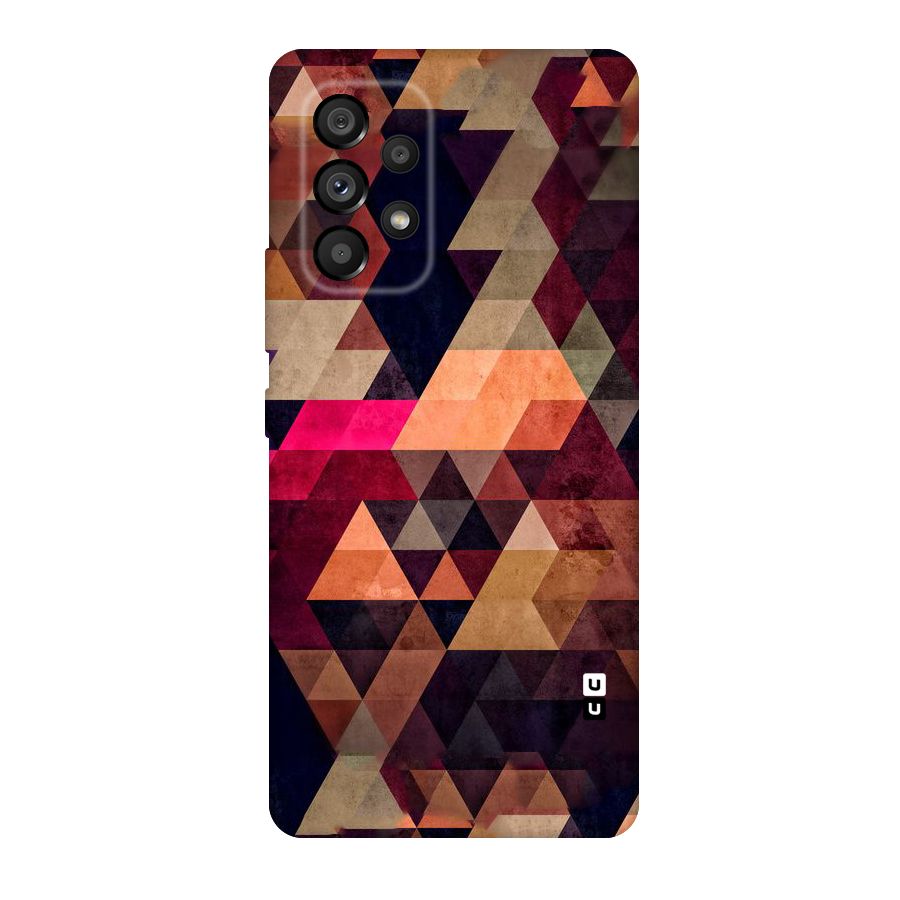 Abstract Beauty Triangles Original Polycarbonate Back Case for Galaxy A53 5G