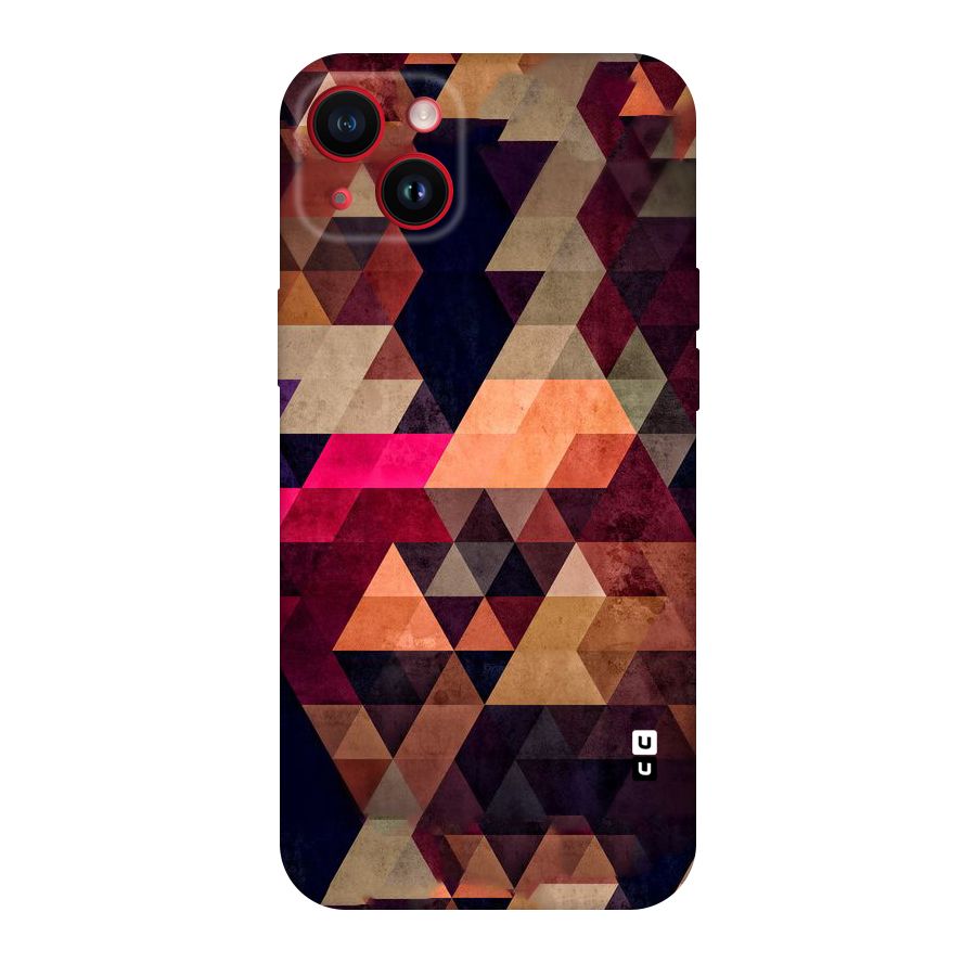 Abstract Beauty Triangles Original Polycarbonate Back Case for iPhone 14 Plus
