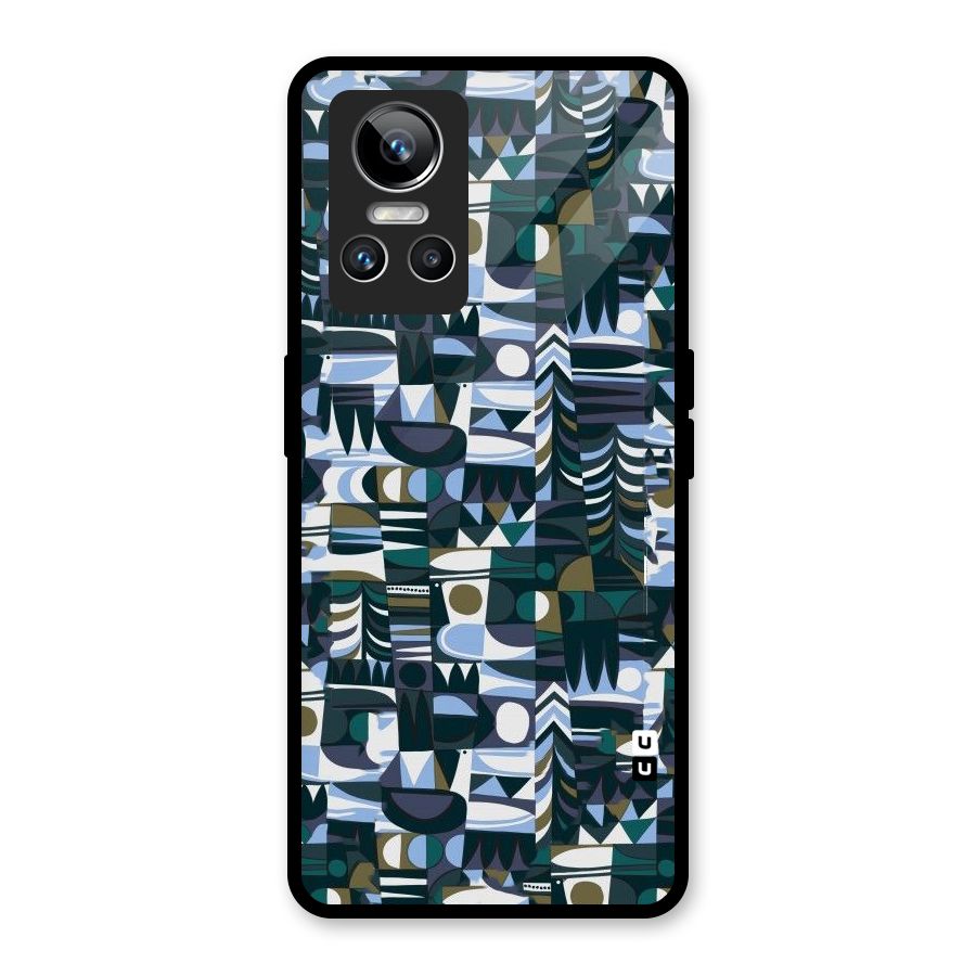 Abstract Blues Glass Back Case for Realme GT Neo 3