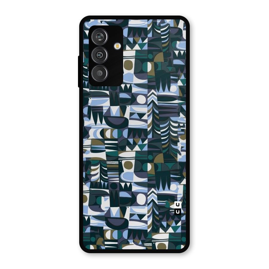 Abstract Blues Metal Back Case for Galaxy F13