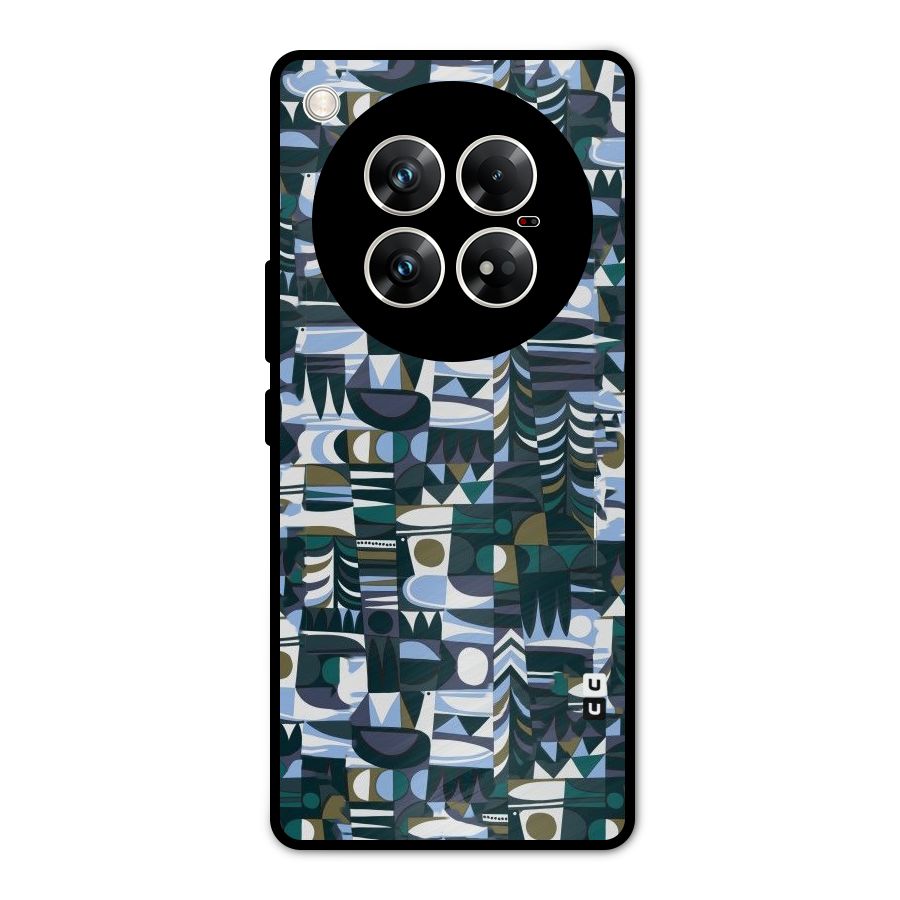 Abstract Blues Metal Back Case for Infinix Zero 40 5G