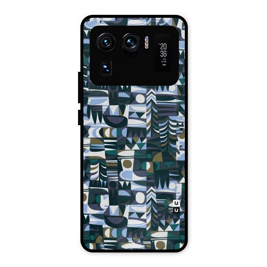 Abstract Blues Metal Back Case for Mi 11 Ultra