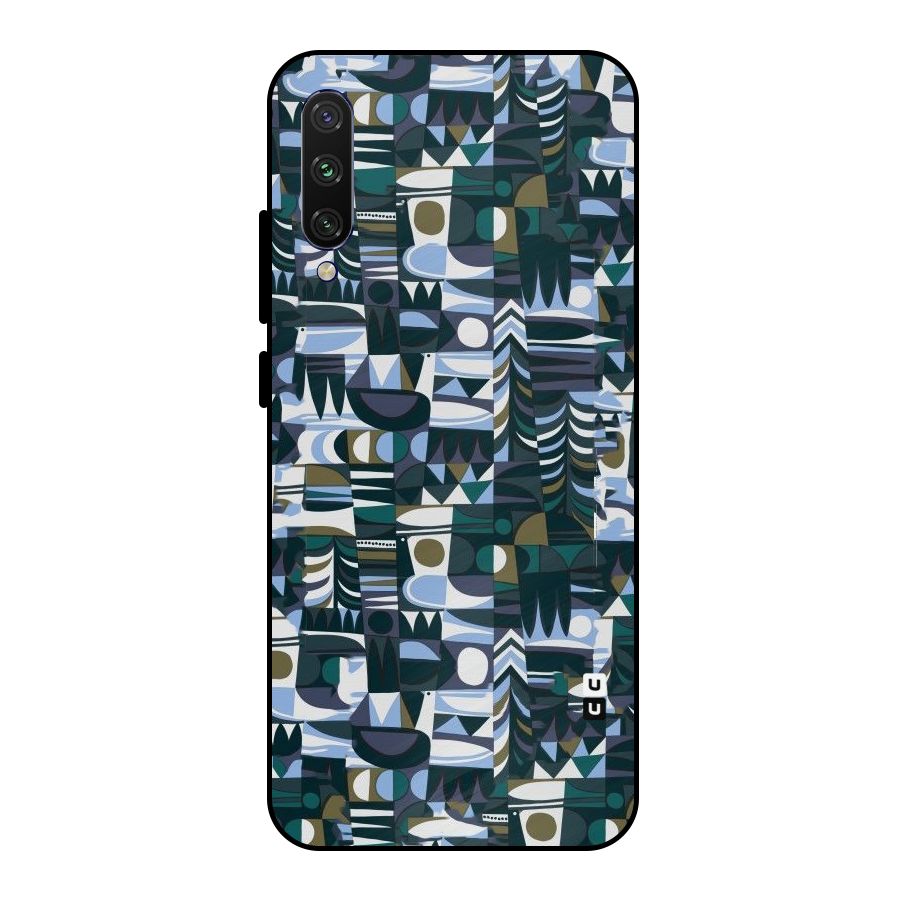 Abstract Blues Metal Back Case for Mi A3