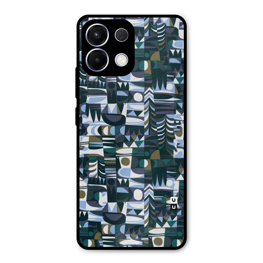 Abstract Blues Metal Back Case for Oppo K13