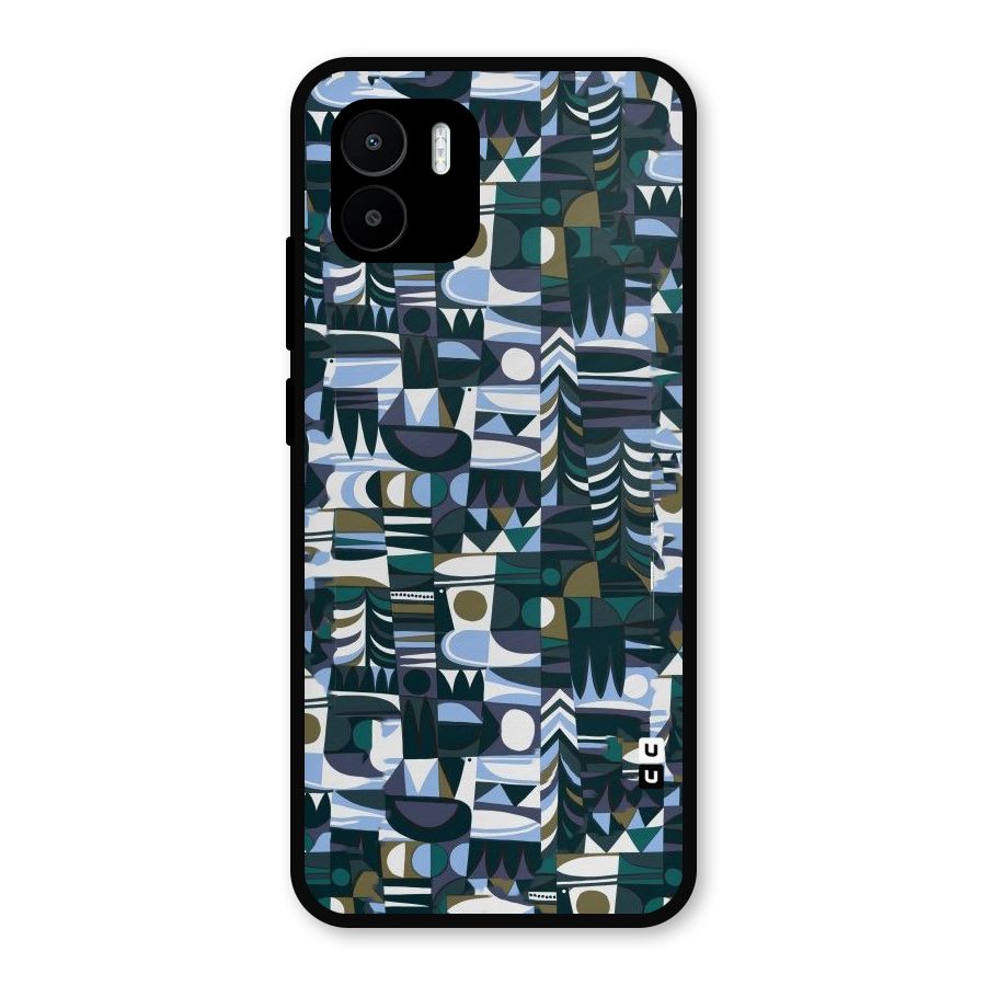 Abstract Blues Metal Back Case for Redmi A2
