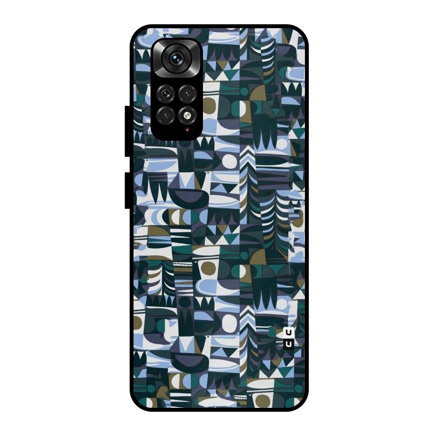 Abstract Blues Metal Back Case for Redmi Note 11 Pro Plus 5G