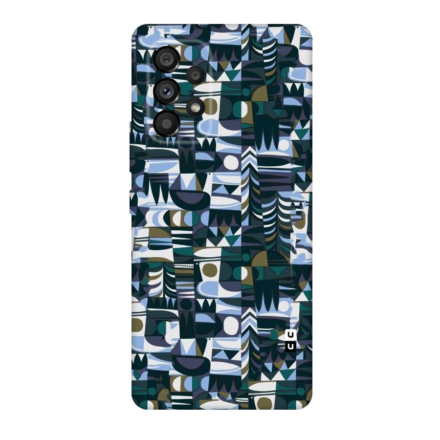 Abstract Blues Original Polycarbonate Back Case for Galaxy A53 5G
