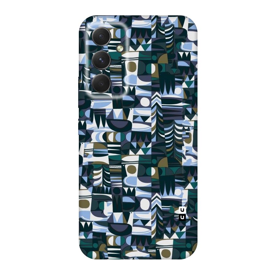 Abstract Blues Original Polycarbonate Back Case for Galaxy A54