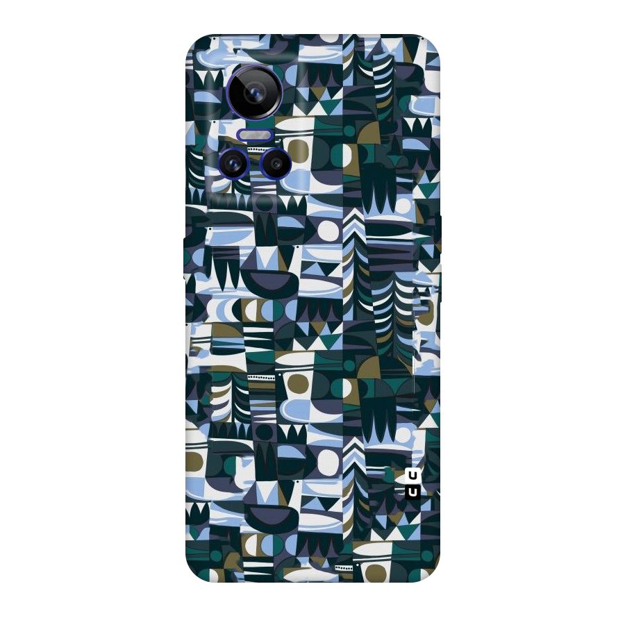 Abstract Blues Original Polycarbonate Back Case for Realme GT Neo 3