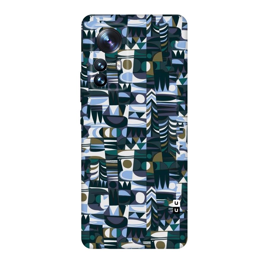 Abstract Blues Original Polycarbonate Back Case for Xiaomi 12 Pro