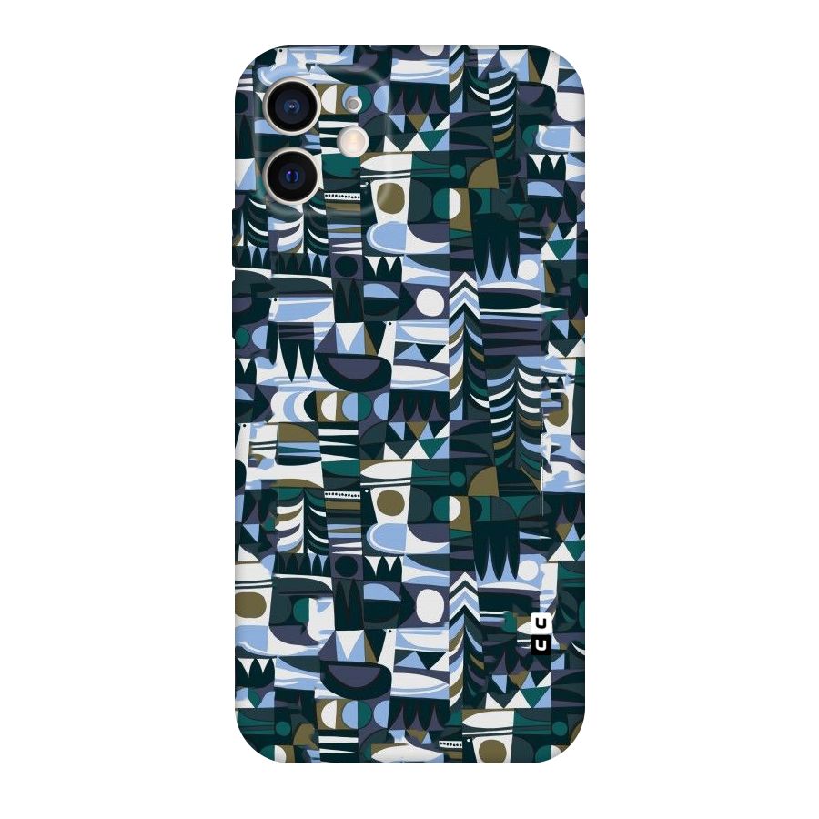 Abstract Blues Original Polycarbonate Back Case for iPhone 12
