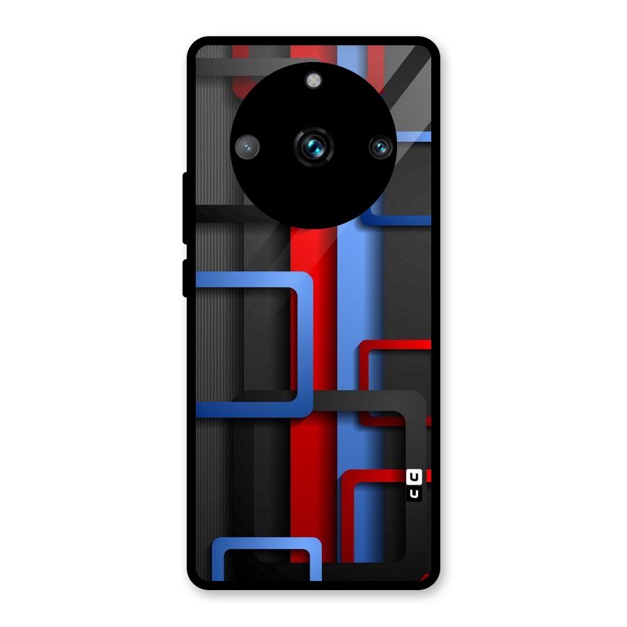 Abstract Box Glass Back Case for Realme 11 Pro