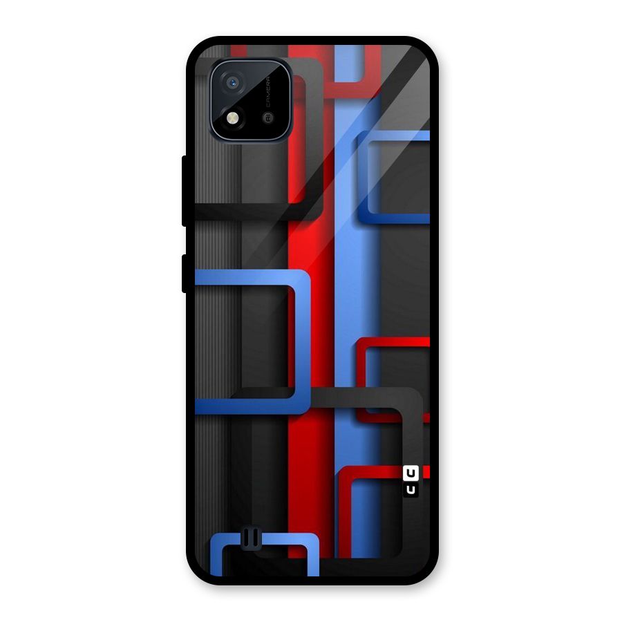 Abstract Box Glass Back Case for Realme C11 2021