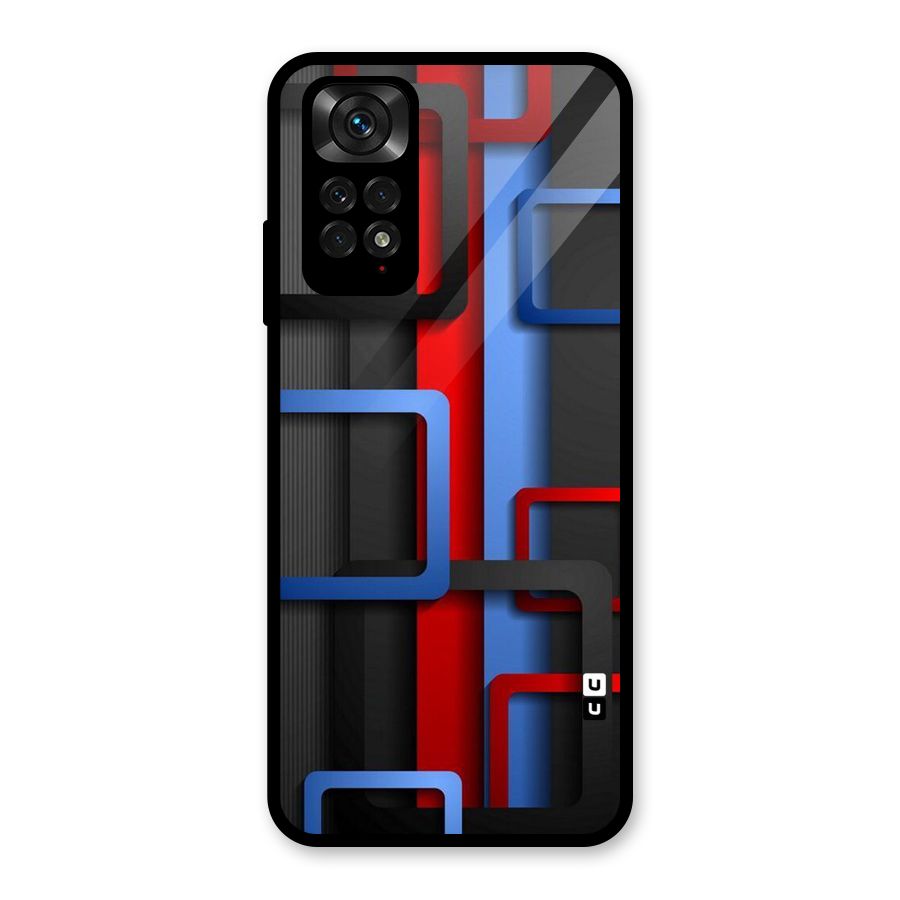 Abstract Box Glass Back Case for Redmi Note 11S