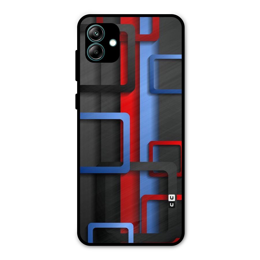 Abstract Box Metal Back Case for Galaxy A04
