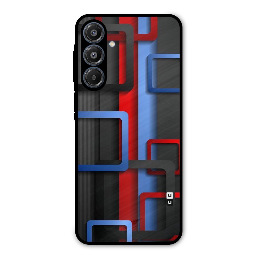 Abstract Box Metal Back Case for Galaxy A16 5G