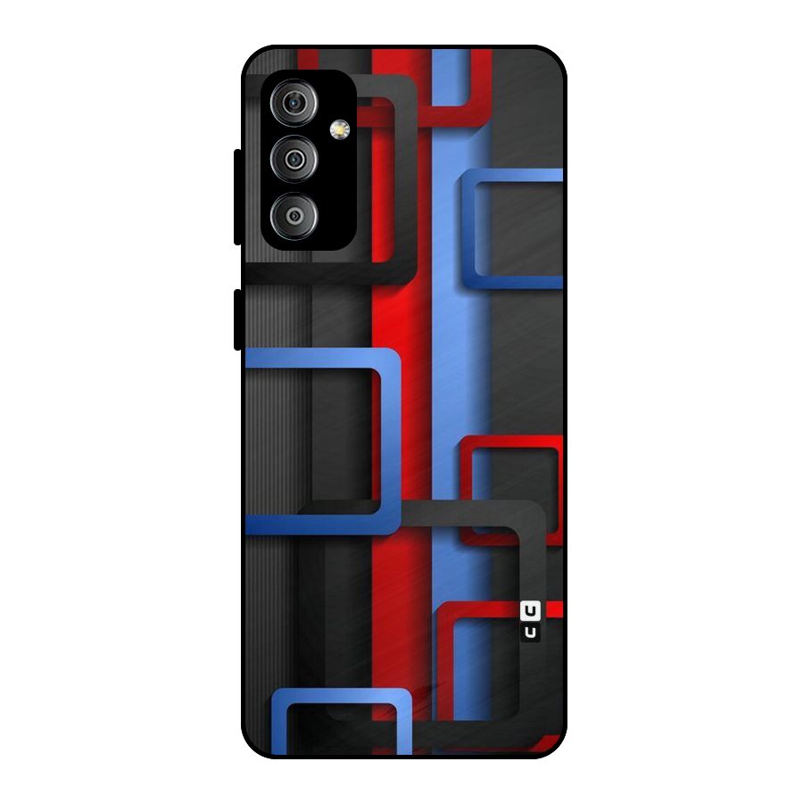Abstract Box Metal Back Case for Galaxy F23