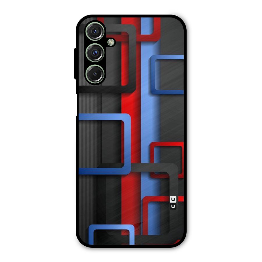 Abstract Box Metal Back Case for Galaxy F34