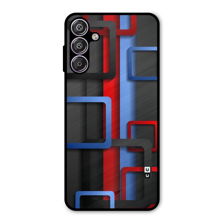 Abstract Box Metal Back Case for Galaxy M15