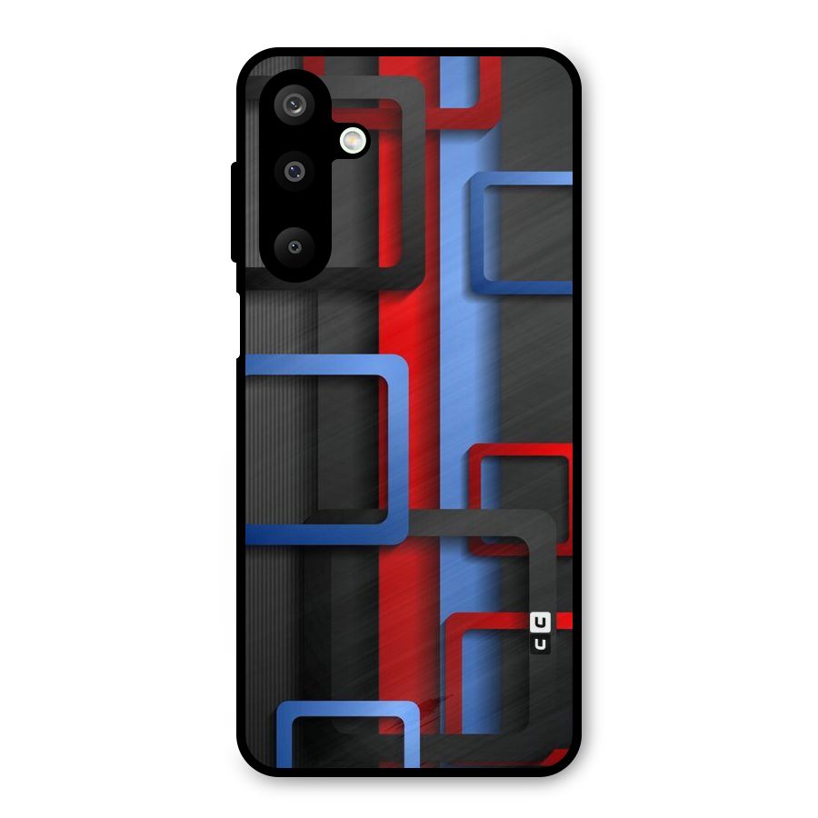 Abstract Box Metal Back Case for Galaxy M16