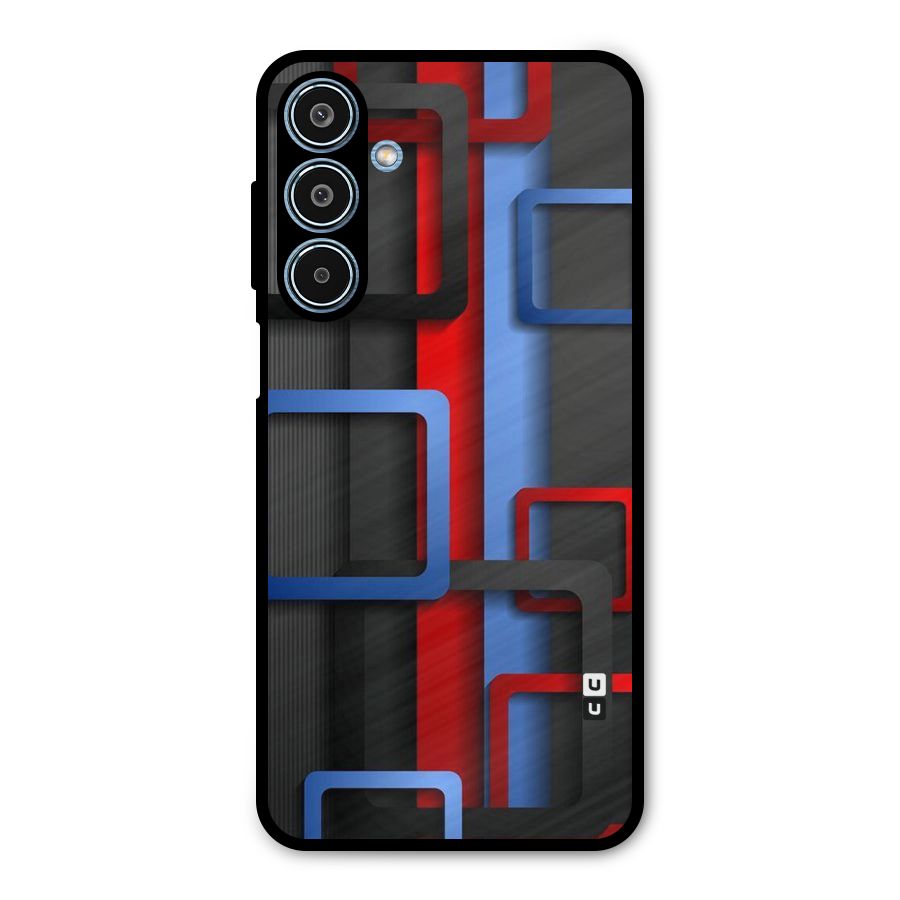 Abstract Box Metal Back Case for Galaxy M35