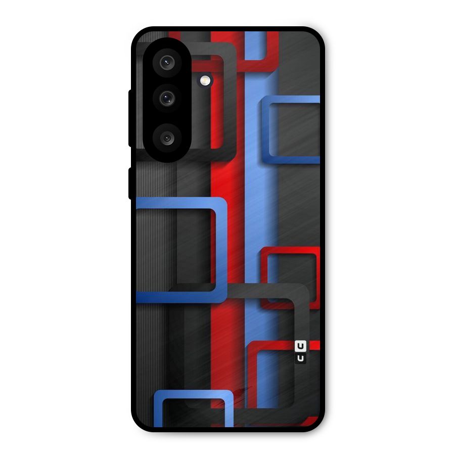 Abstract Box Metal Back Case for Galaxy M56