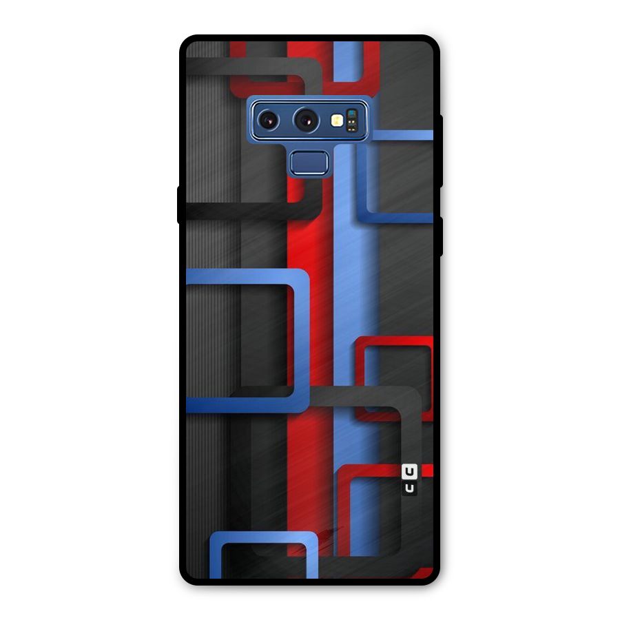 Abstract Box Metal Back Case for Galaxy Note 9