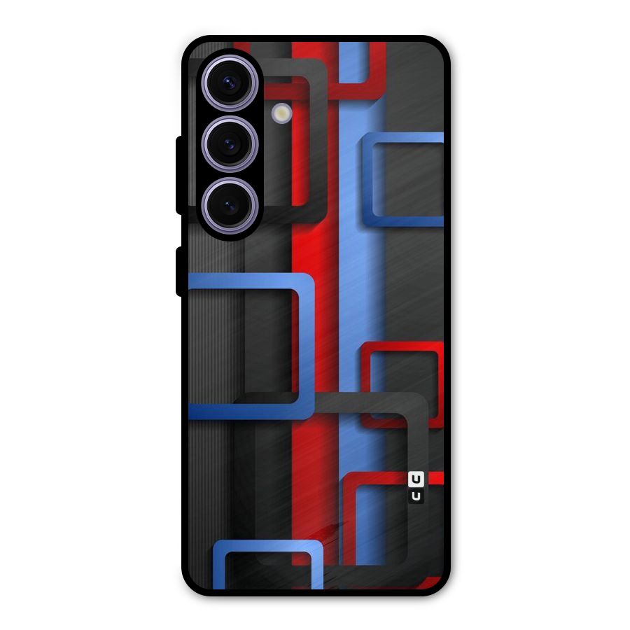 Abstract Box Metal Back Case for Galaxy S24