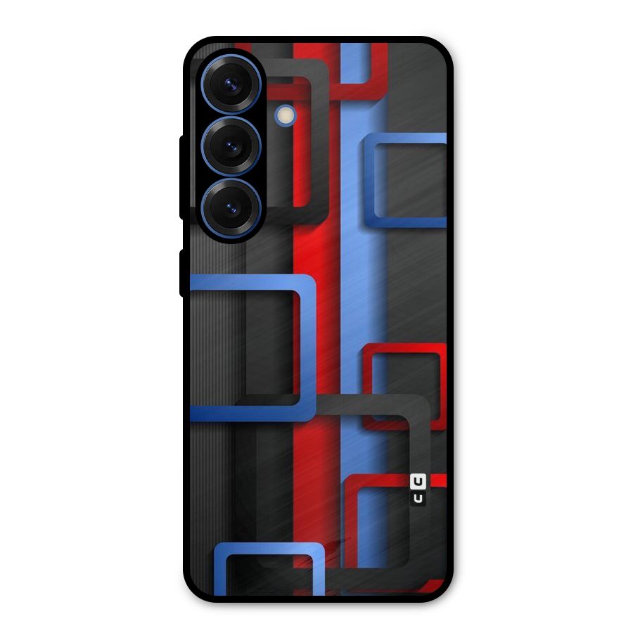 Abstract Box Metal Back Case for Galaxy S25