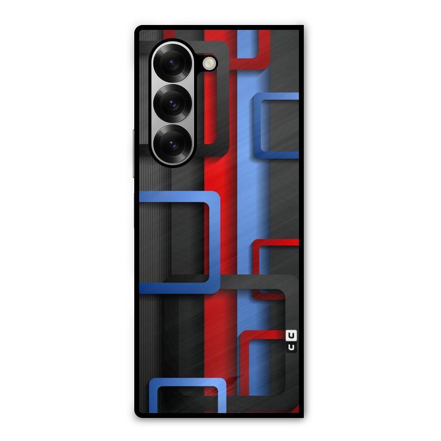 Abstract Box Metal Back Case for Galaxy Z Fold6