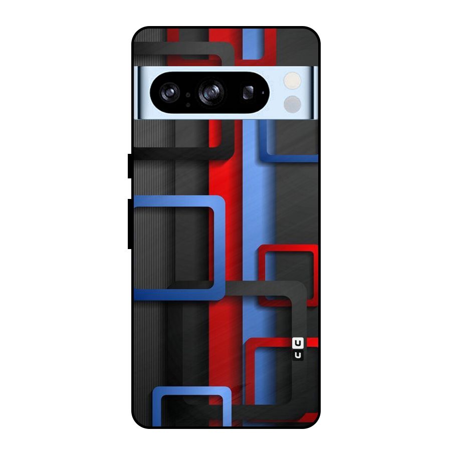 Abstract Box Metal Back Case for Google Pixel 8 Pro