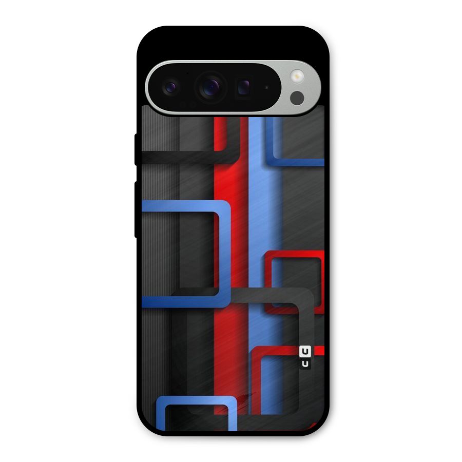 Abstract Box Metal Back Case for Google Pixel 9 Pro XL