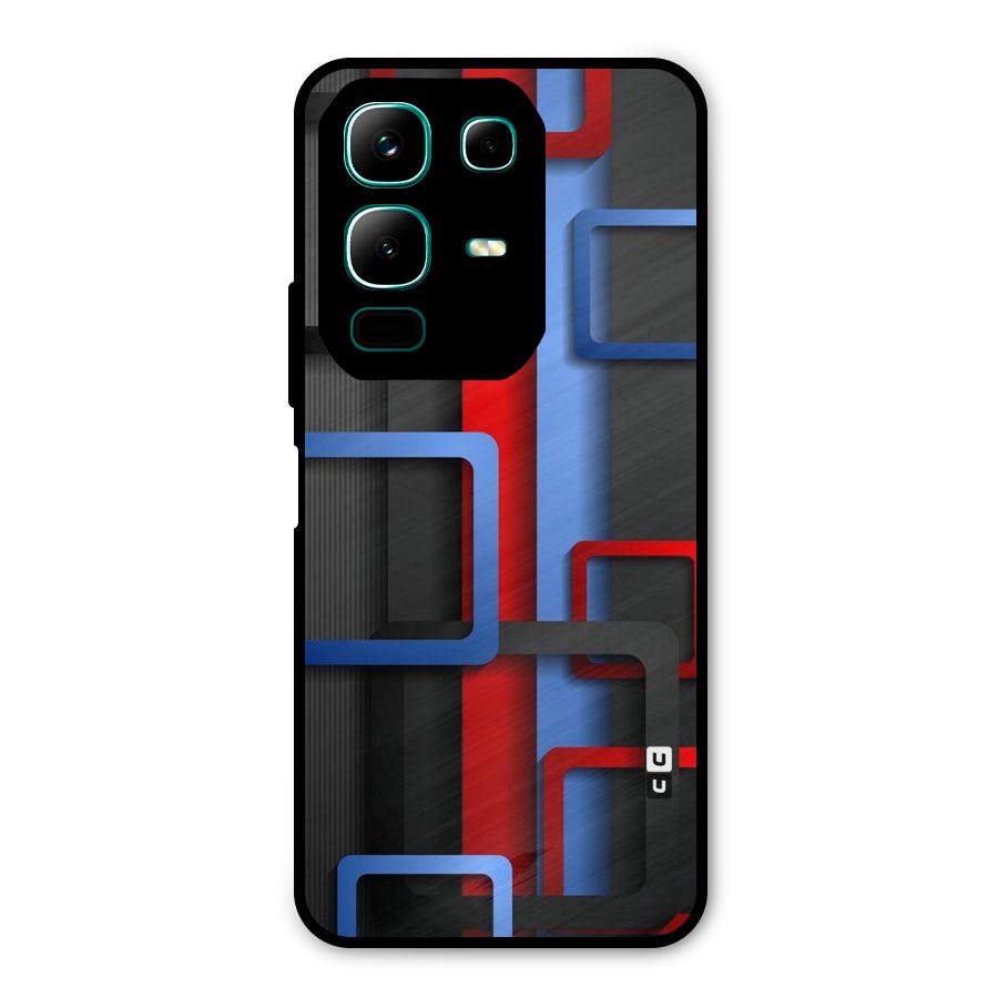 Abstract Box Metal Back Case for Infinix Note 50x