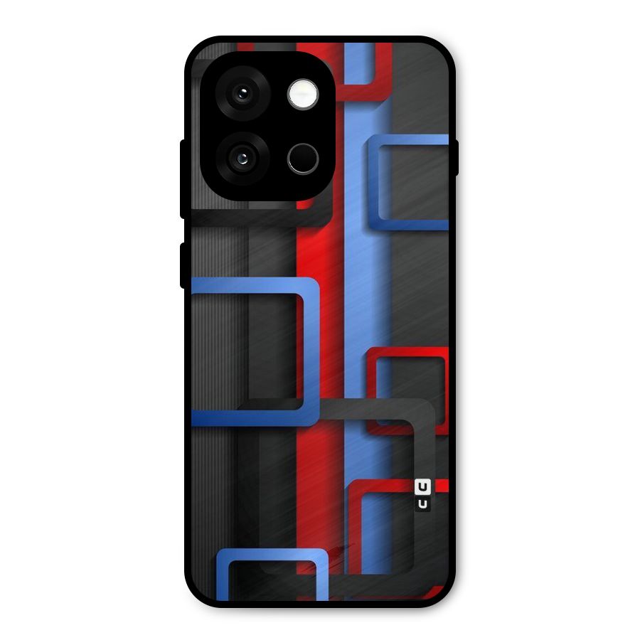 Abstract Box Metal Back Case for OnePlus 13s