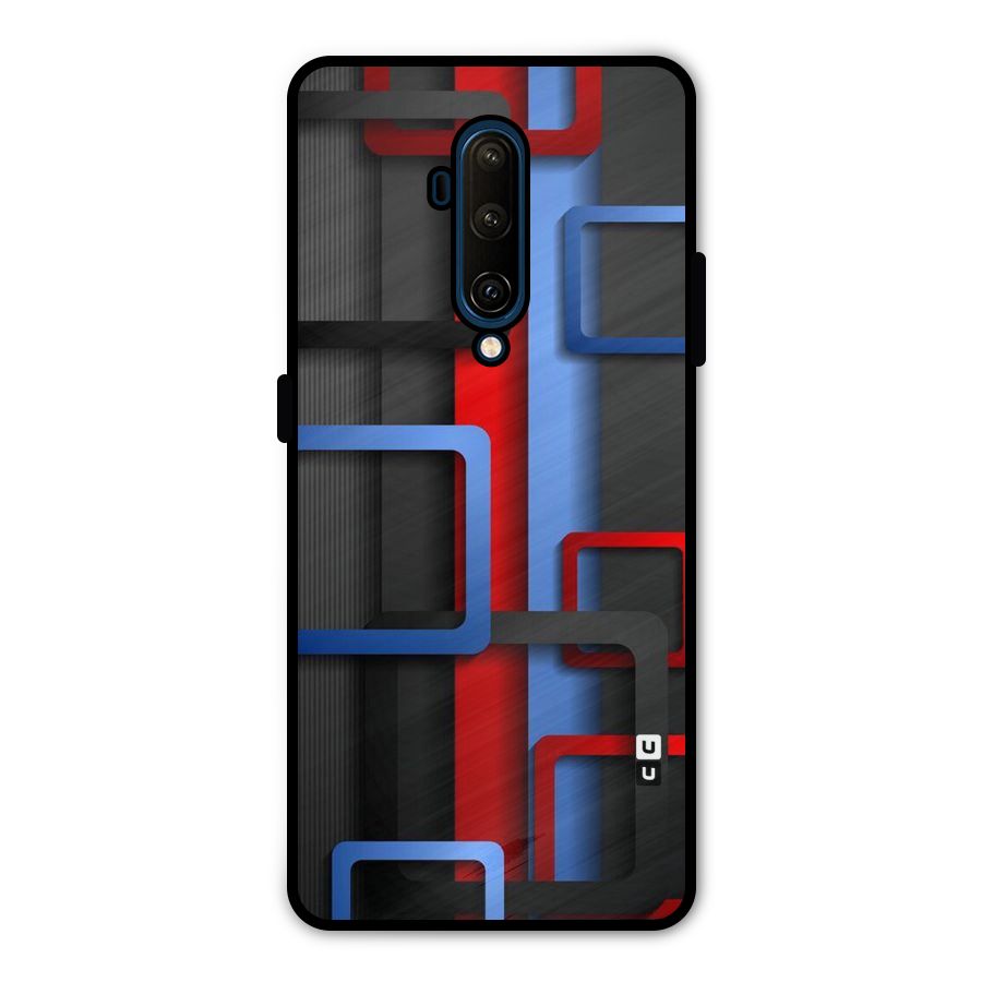 Abstract Box Metal Back Case for OnePlus 7T Pro