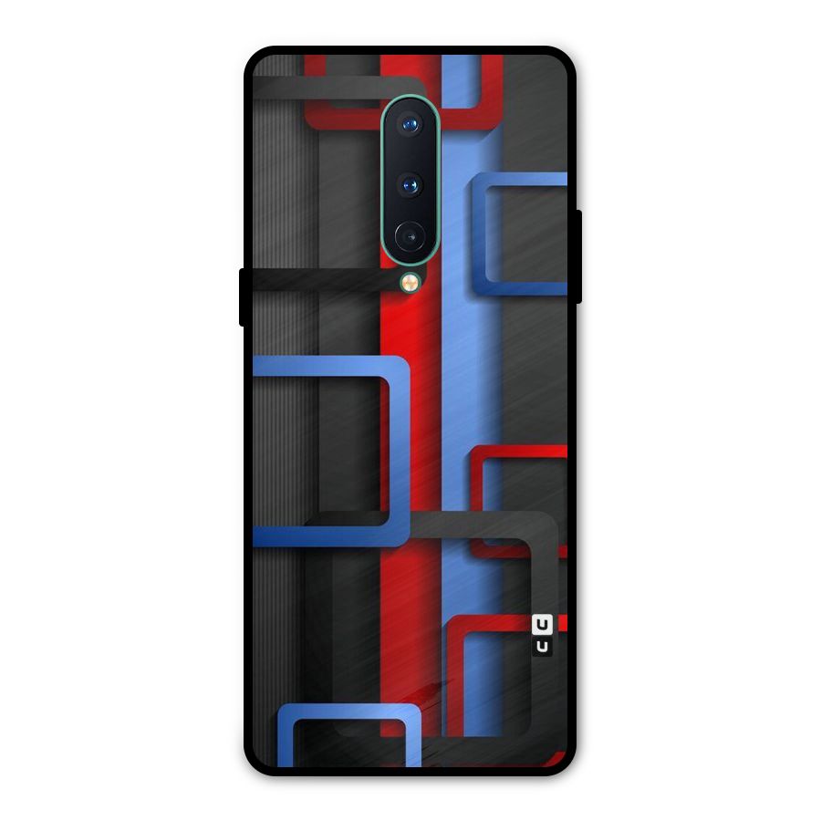 Abstract Box Metal Back Case for OnePlus 8