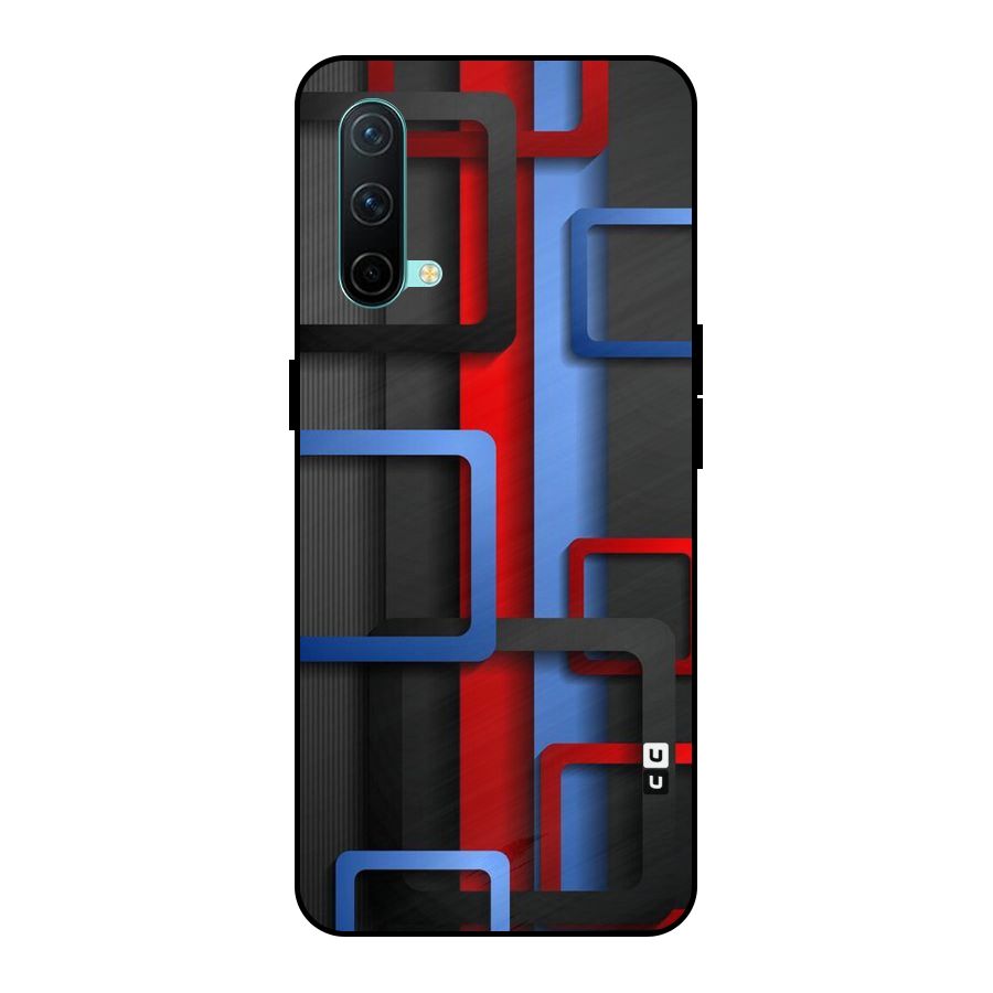 Abstract Box Metal Back Case for OnePlus Nord CE 5G
