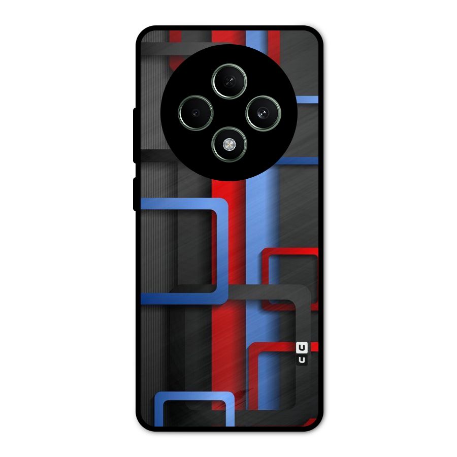 Abstract Box Metal Back Case for Oppo F27