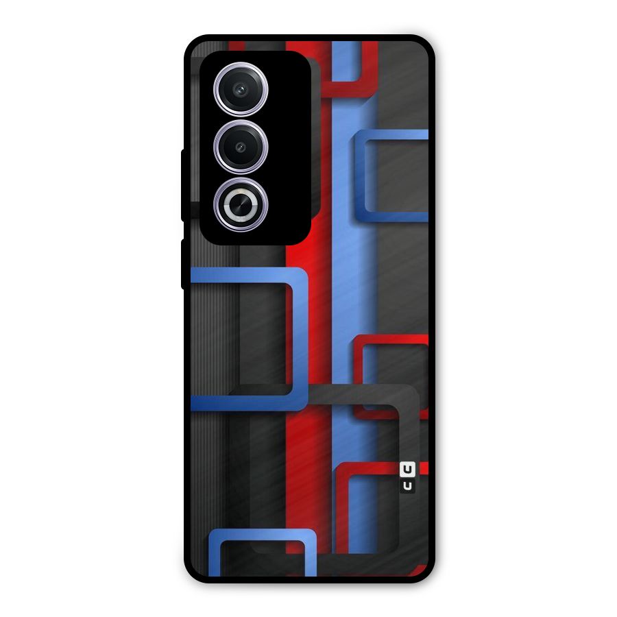 Abstract Box Metal Back Case for Oppo K12x