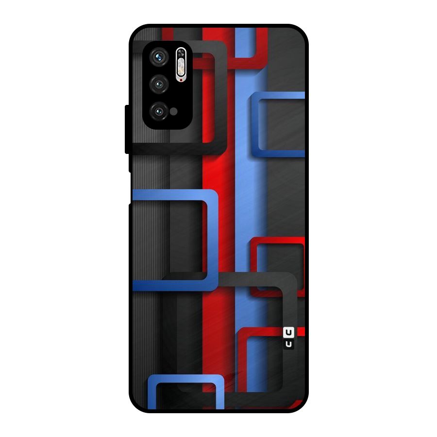 Abstract Box Metal Back Case for Poco M3 Pro 5G