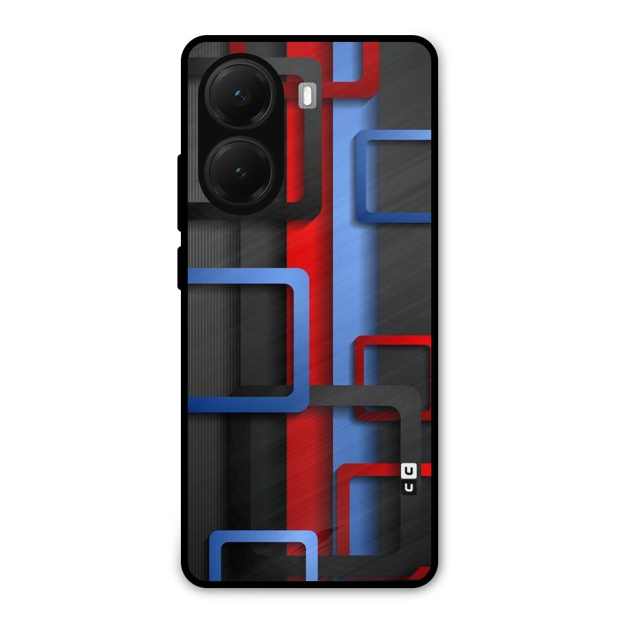 Abstract Box Metal Back Case for Poco X7 Pro