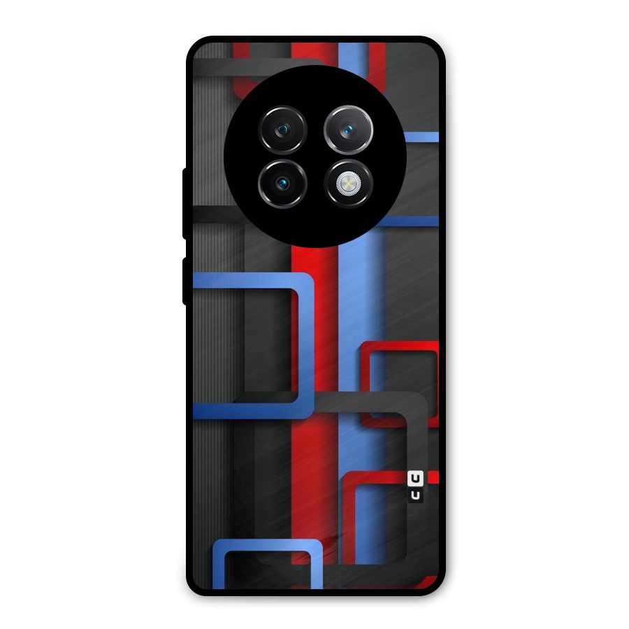 Abstract Box Metal Back Case for Realme 13 Plus