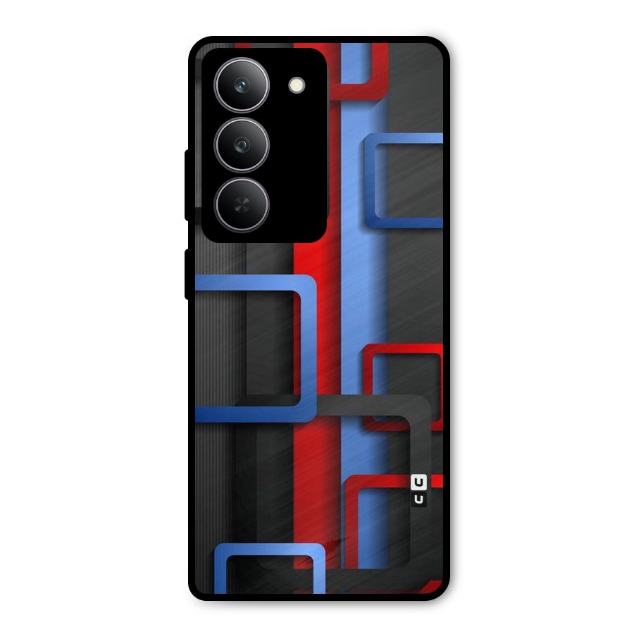 Abstract Box Metal Back Case for Realme 14x