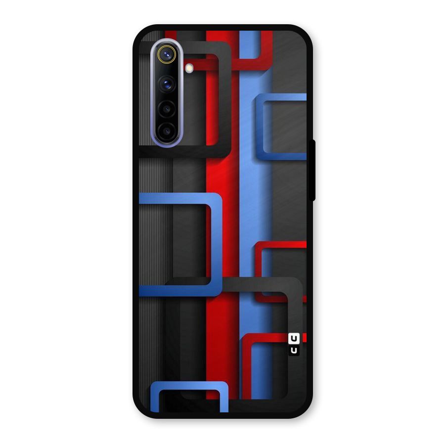 Abstract Box Metal Back Case for Realme 6