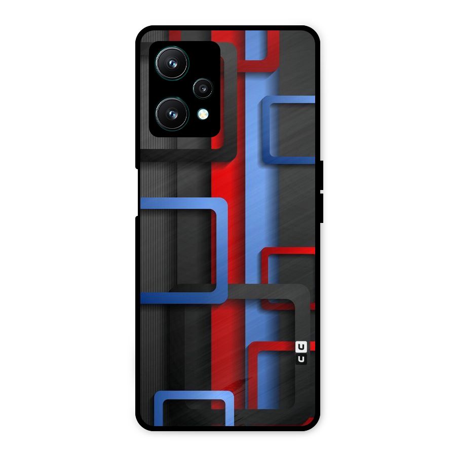 Abstract Box Metal Back Case for Realme 9 Pro 5G