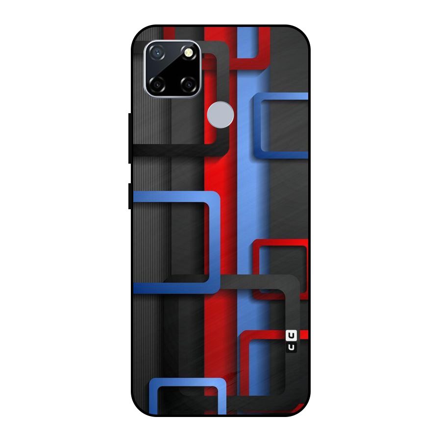 Abstract Box Metal Back Case for Realme Narzo 20