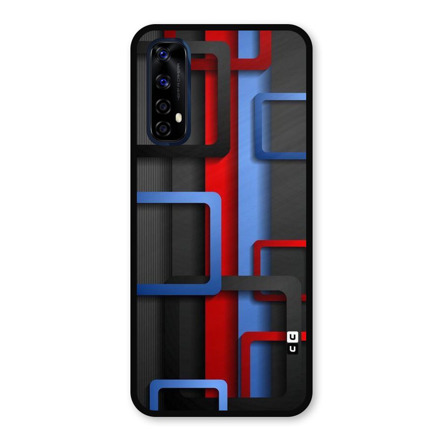 Abstract Box Metal Back Case for Realme Narzo 20 Pro