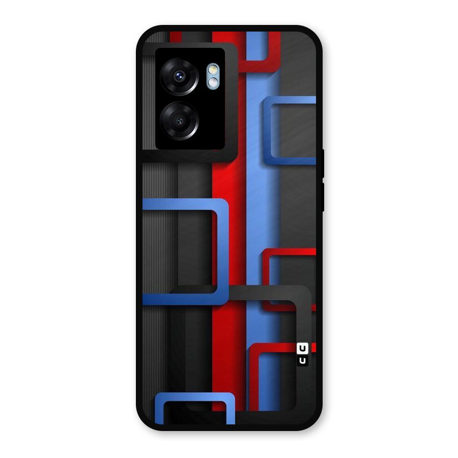 Abstract Box Metal Back Case for Realme Narzo 50 5G