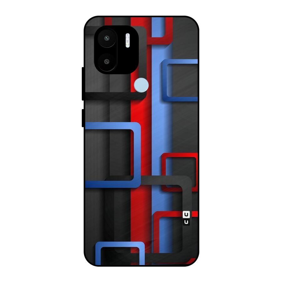 Abstract Box Metal Back Case for Redmi A1+